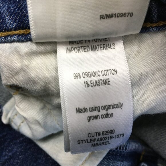 AGOLDE Merrel Medium Wash Organic Cotton Blend 5 Pocket Jeans - Picture 3 of 13